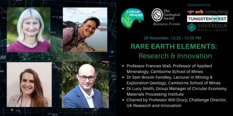Group Manager joins the debate on research and innovation for rare earth elements at Critical Minerals Conference